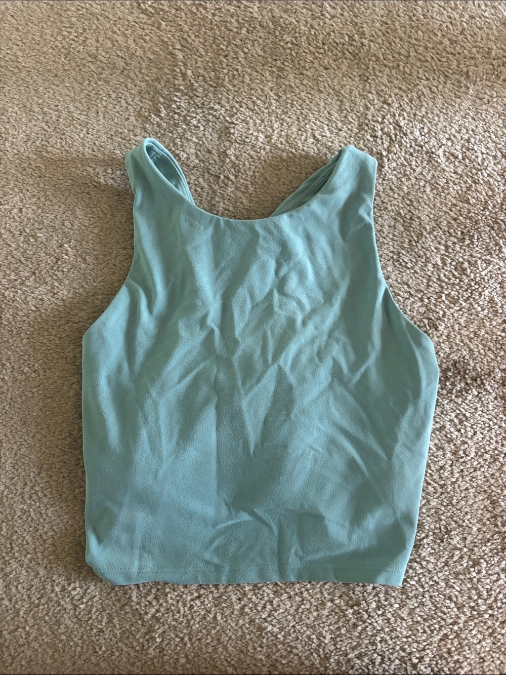 Teal athleta workout top